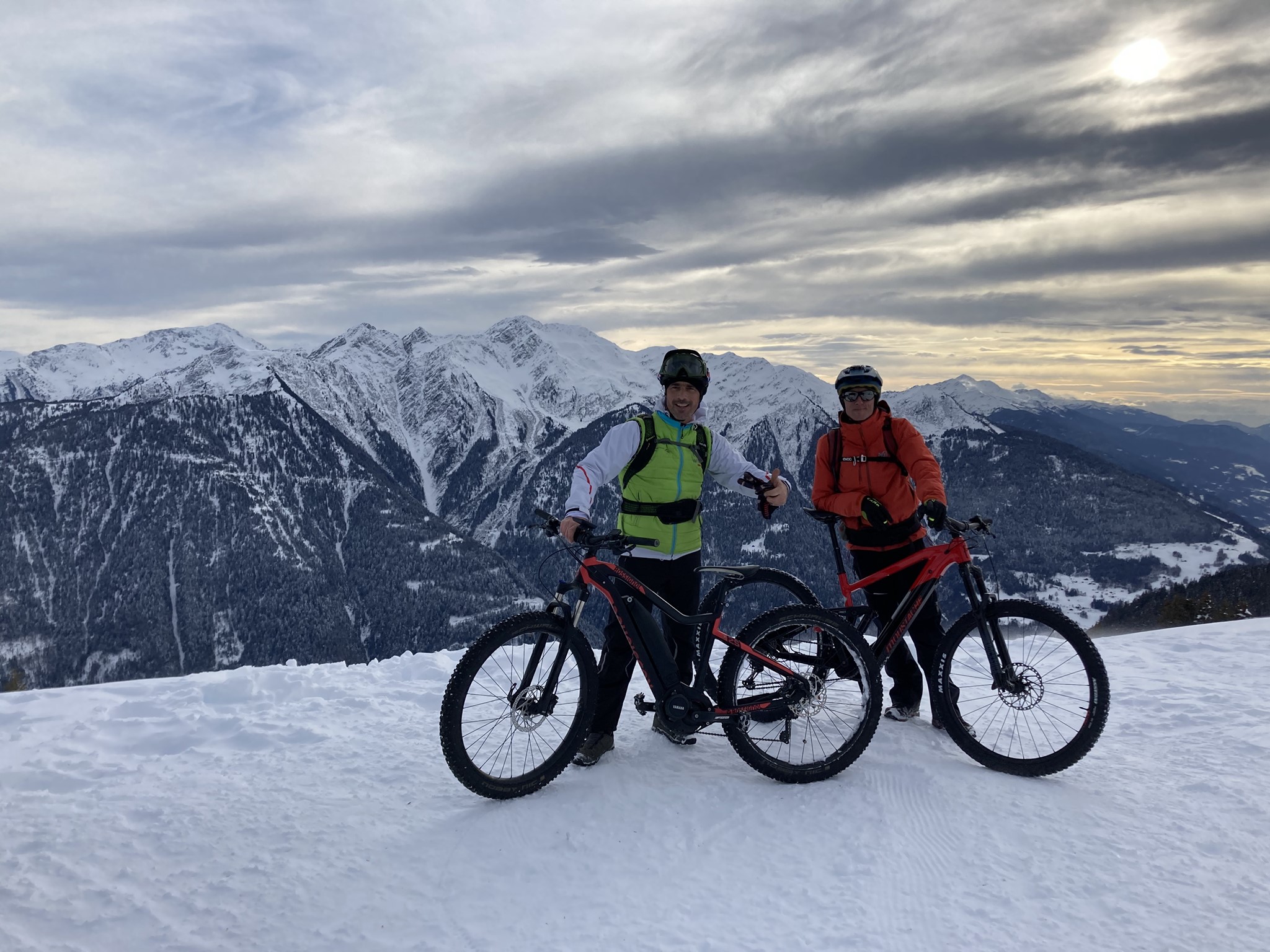 Chalet d'alpage en VTT électrique