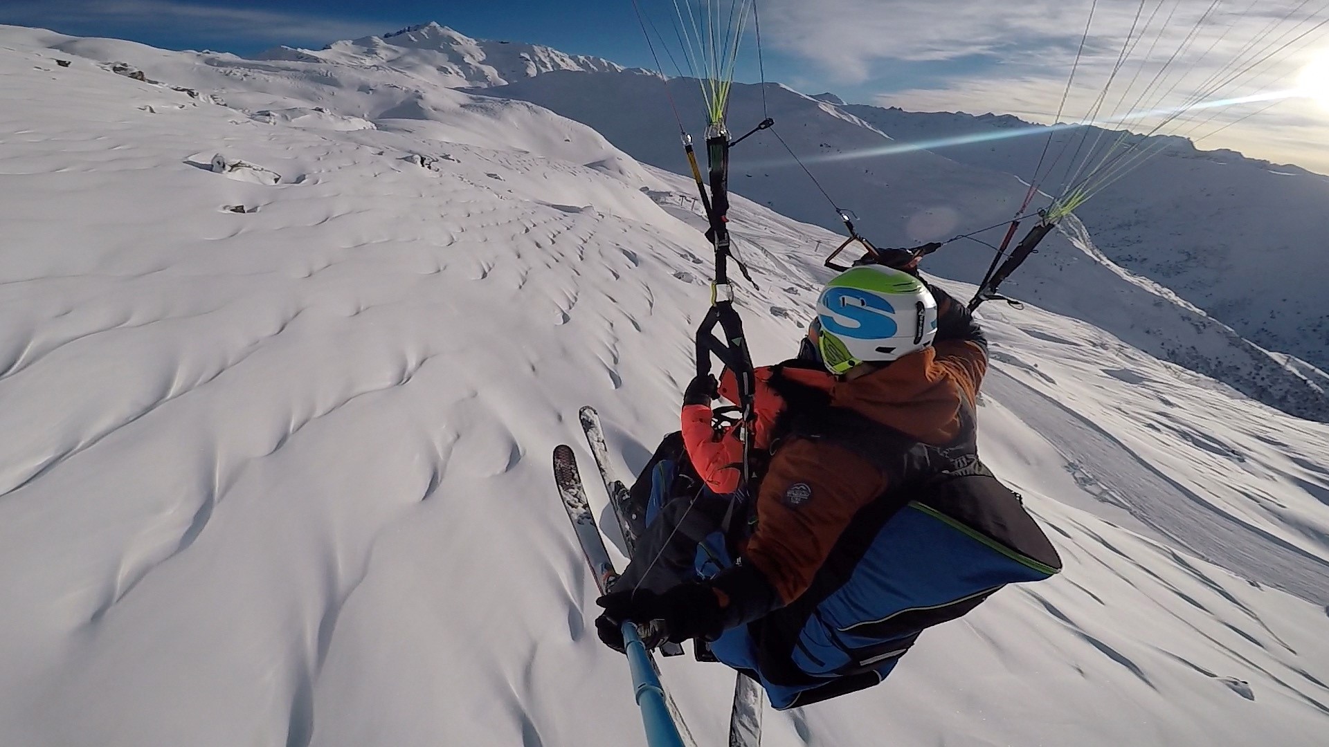 parapente valmeinier savoie france alpes