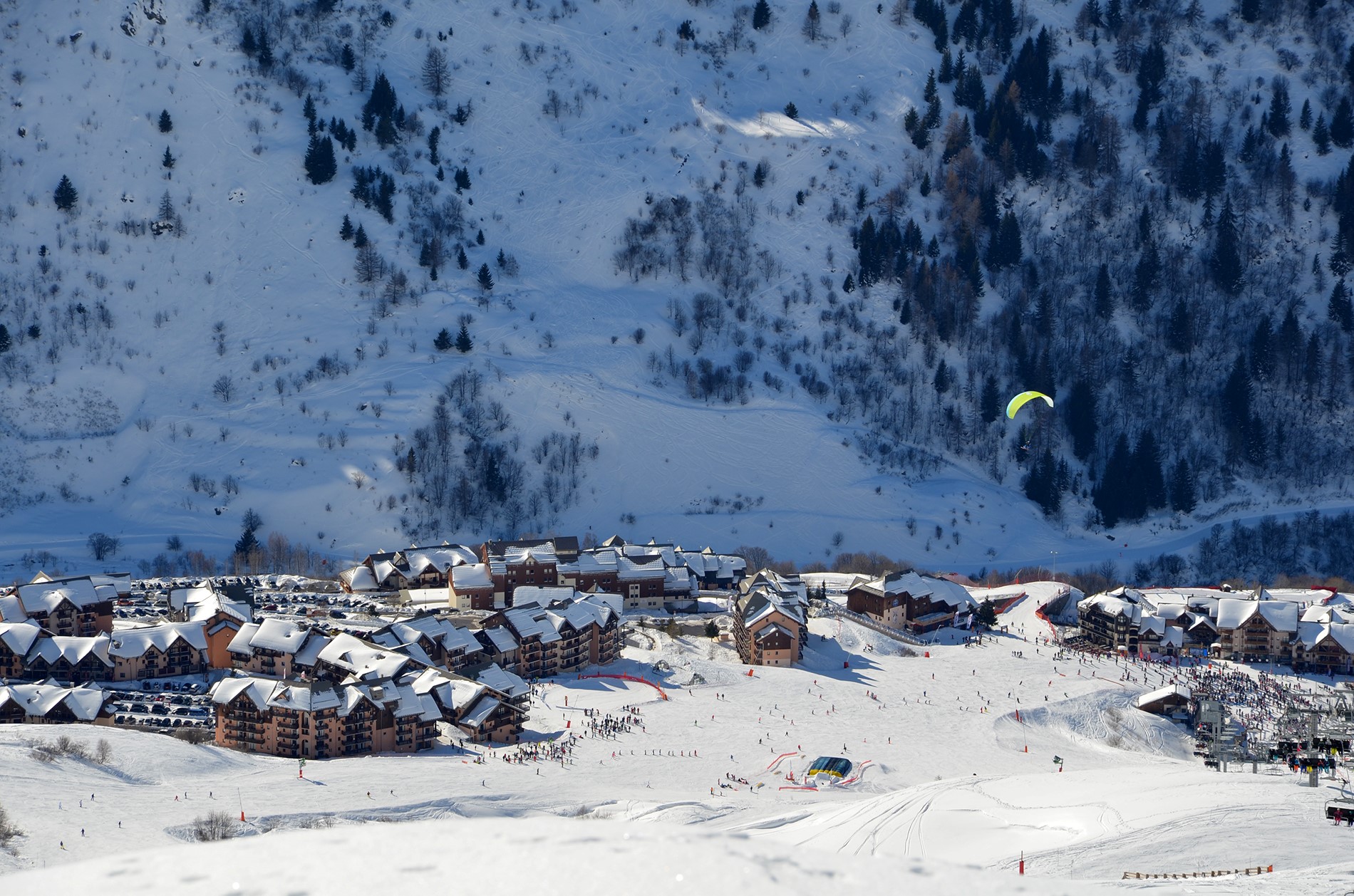 parapente valmeinier savoie france alpes