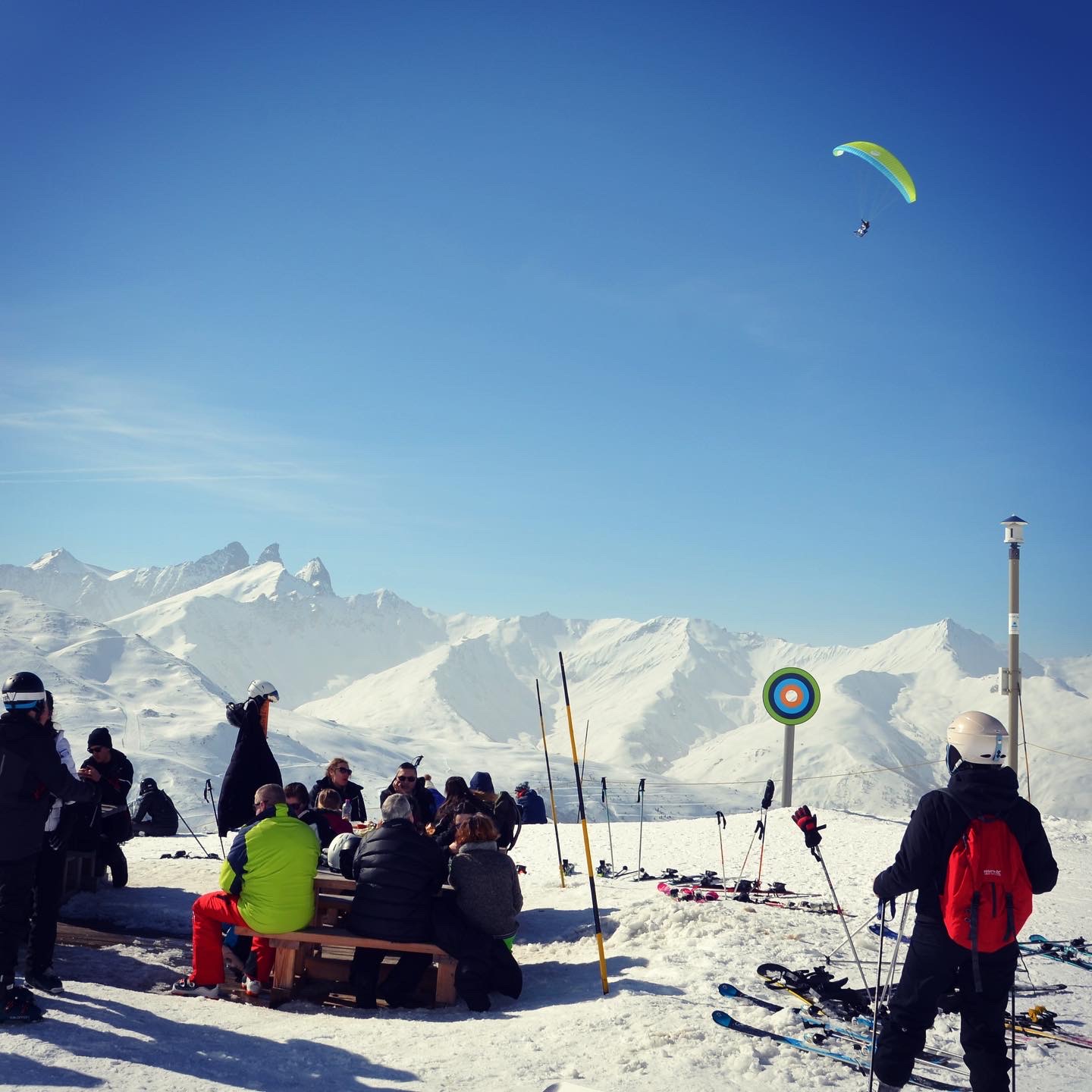 parapente valmeinier savoie france alpes