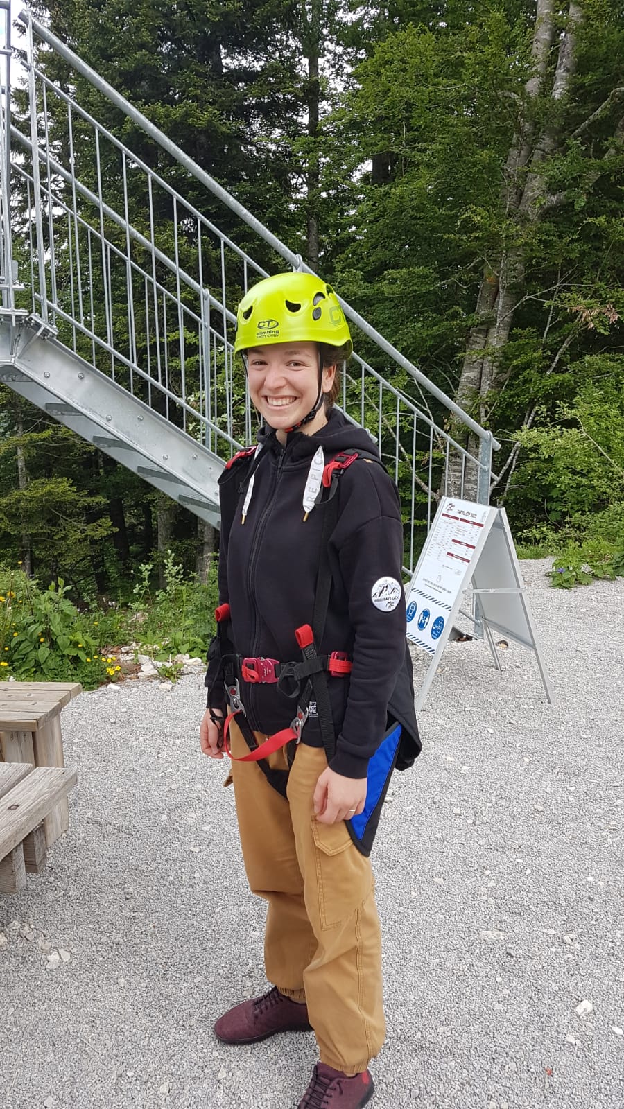 descente en tyrolienne