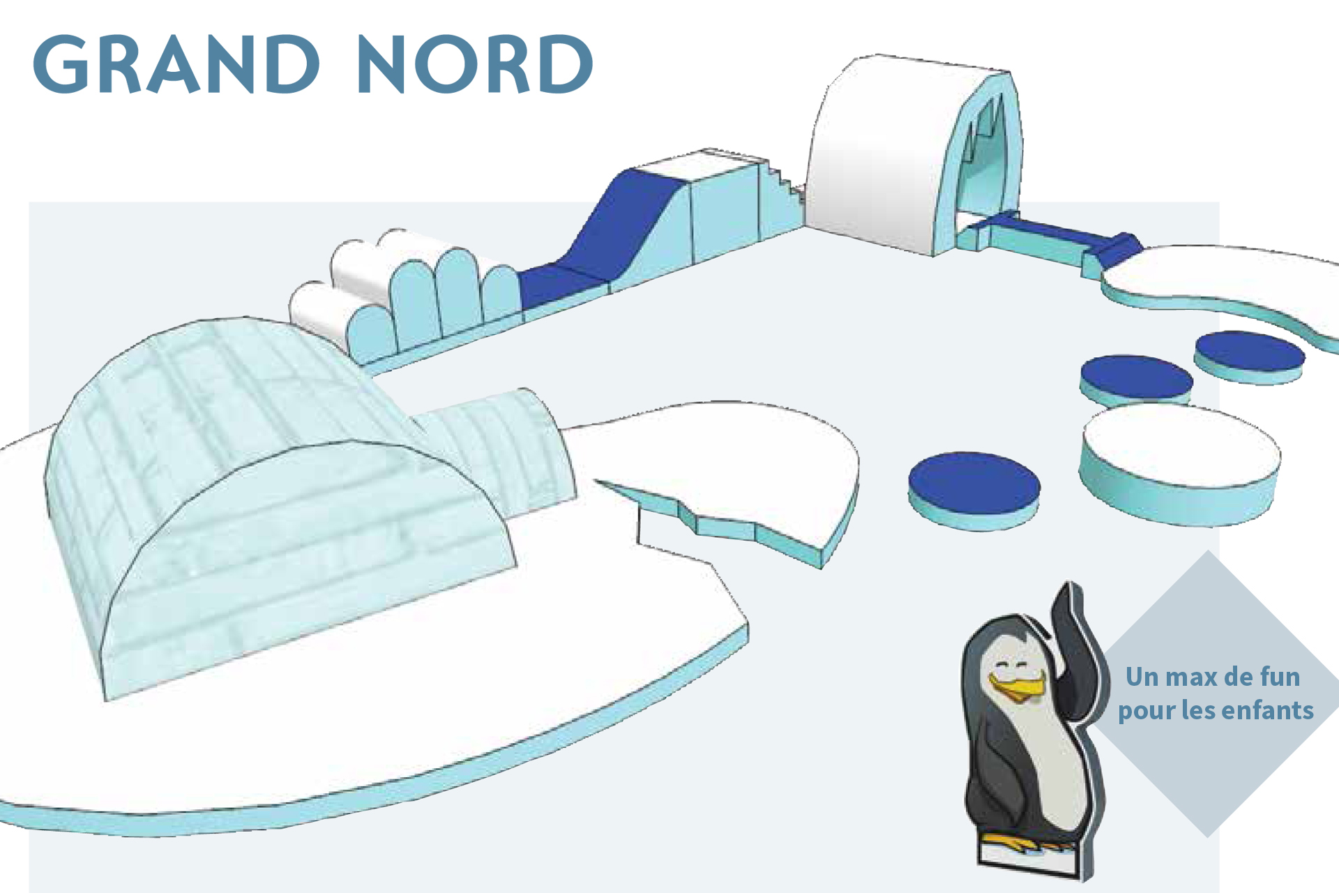 Parcours enfant Grand nord Chamrousse