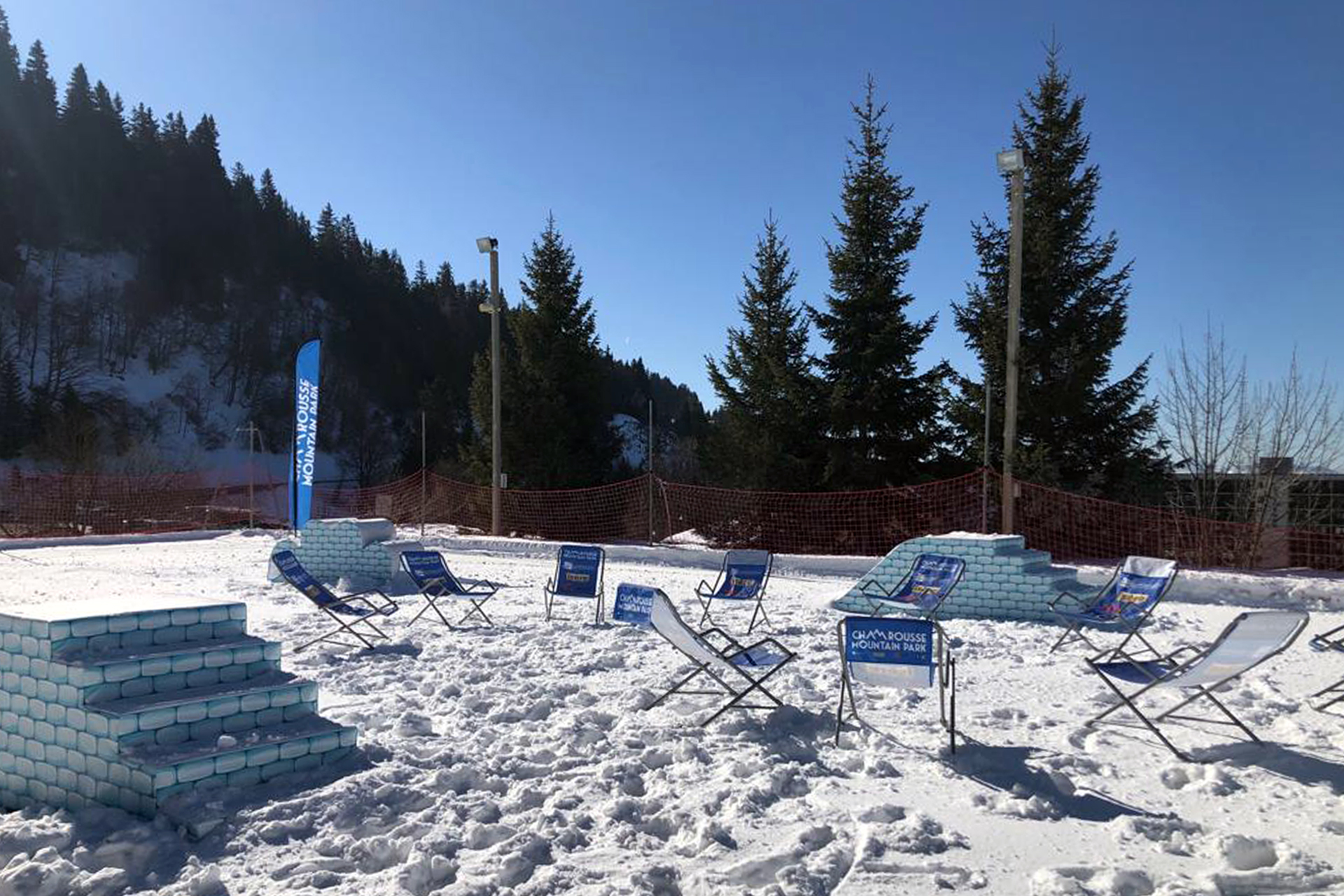 Parcours obstacle jeu enfant Grand Nord Chamrousse