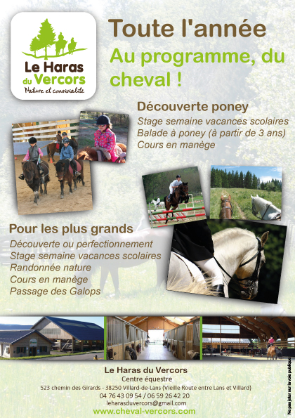 Stage d'équitation 2022