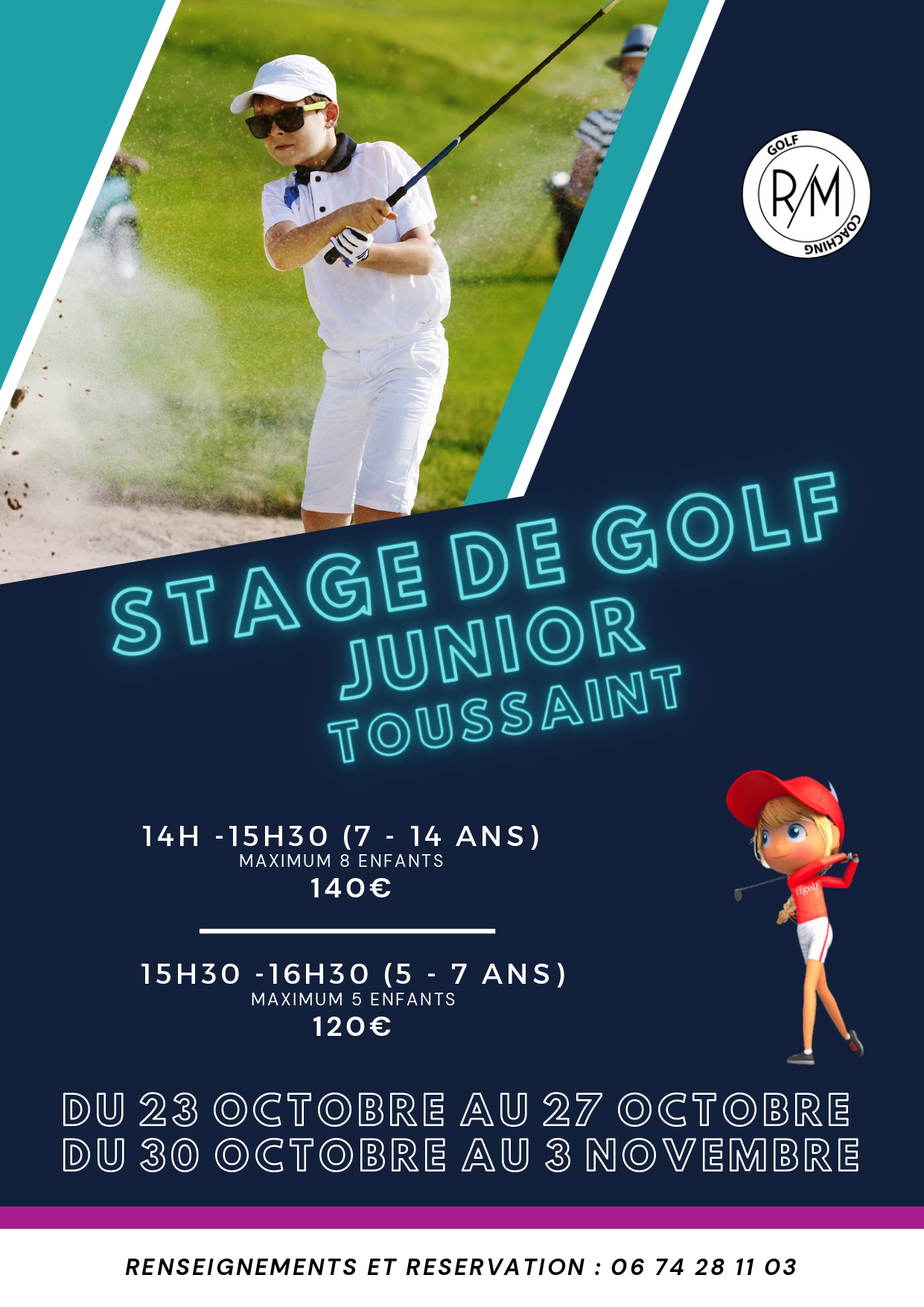 Stage golf enfants