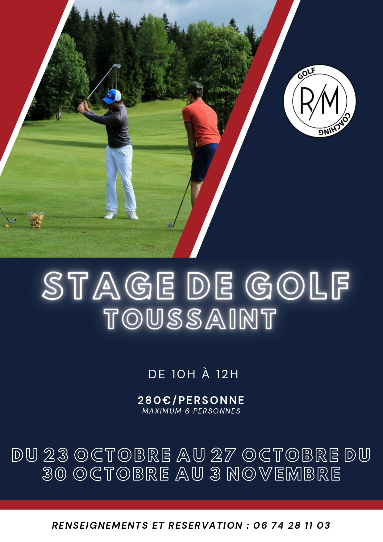 Stage golf adulte