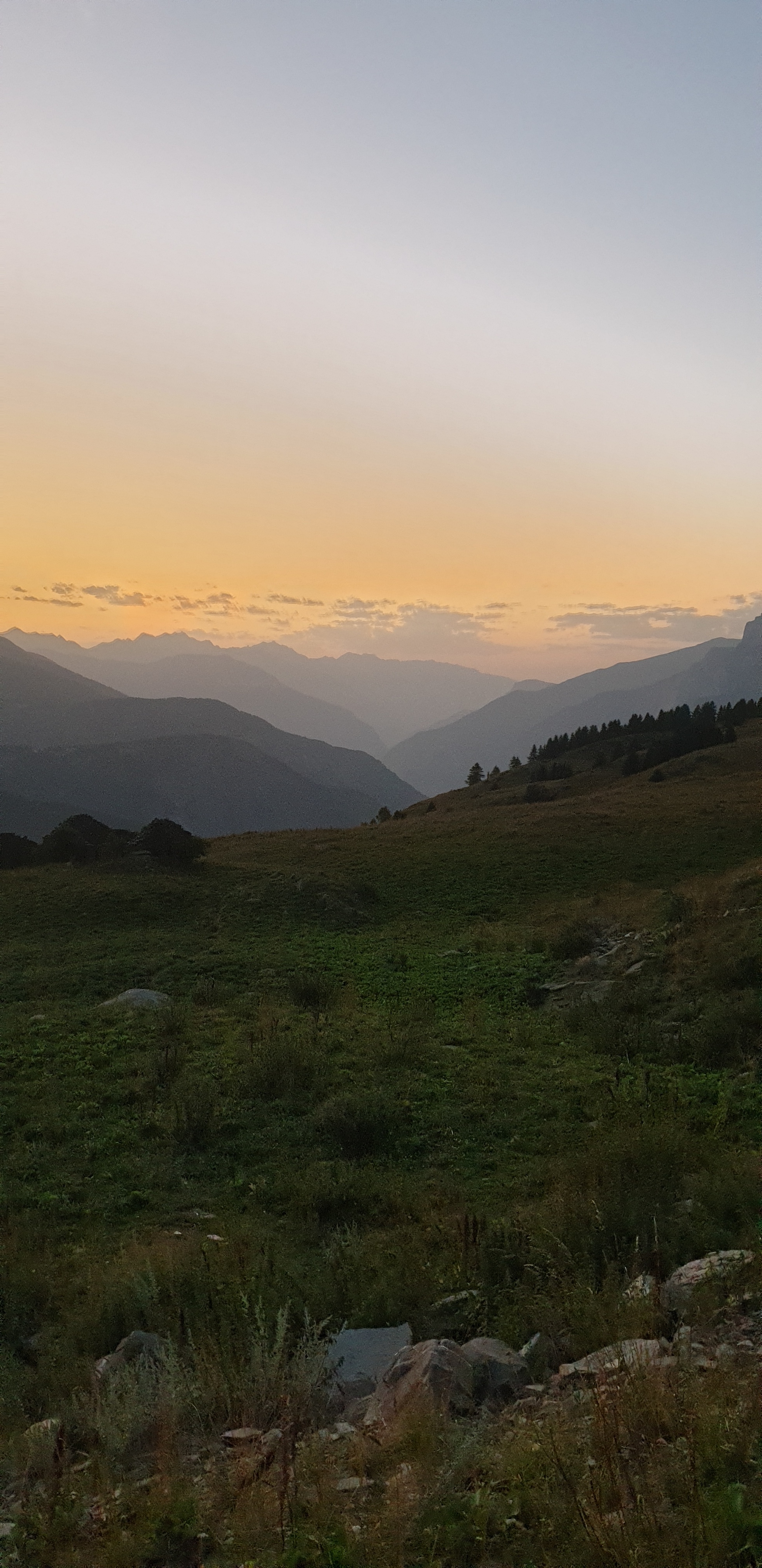 Coucher de soleil sur le chemin du Roi