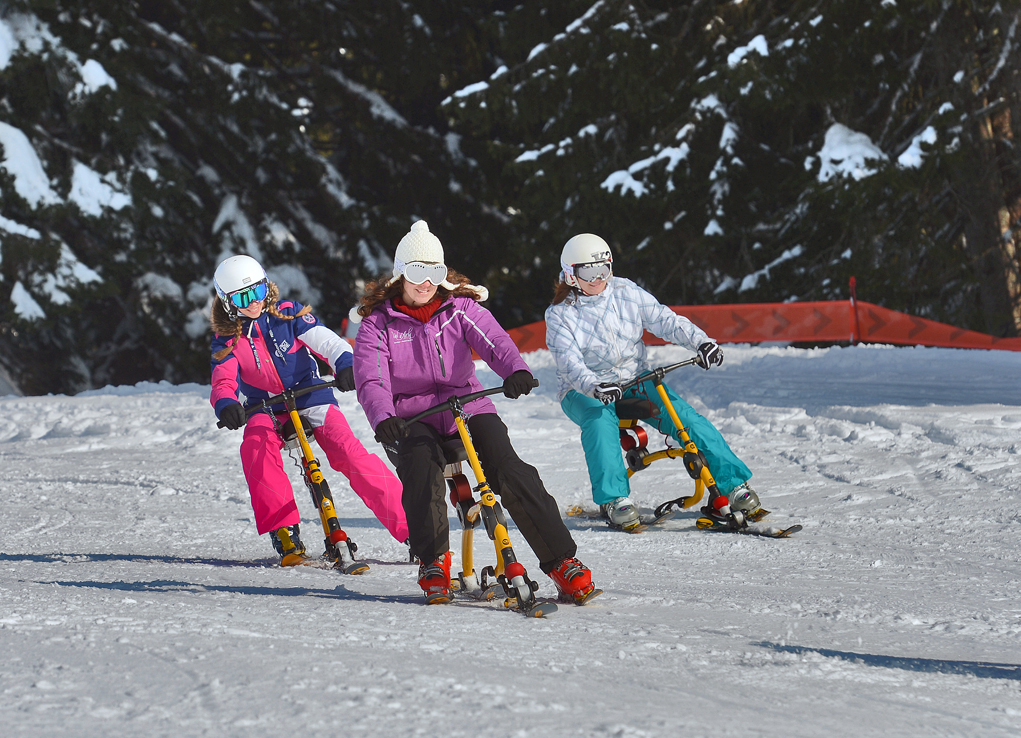 Le Skibob dans le Val d'Arly