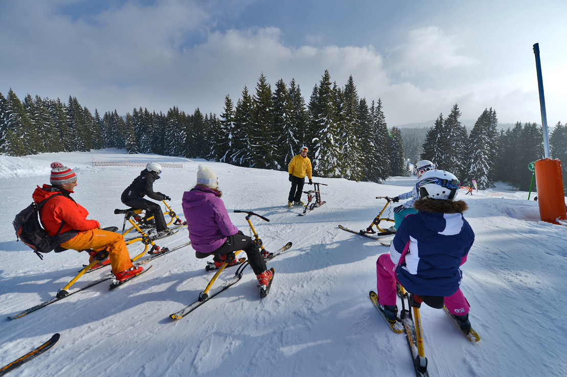 Le Skibob dans le Val d'Arly