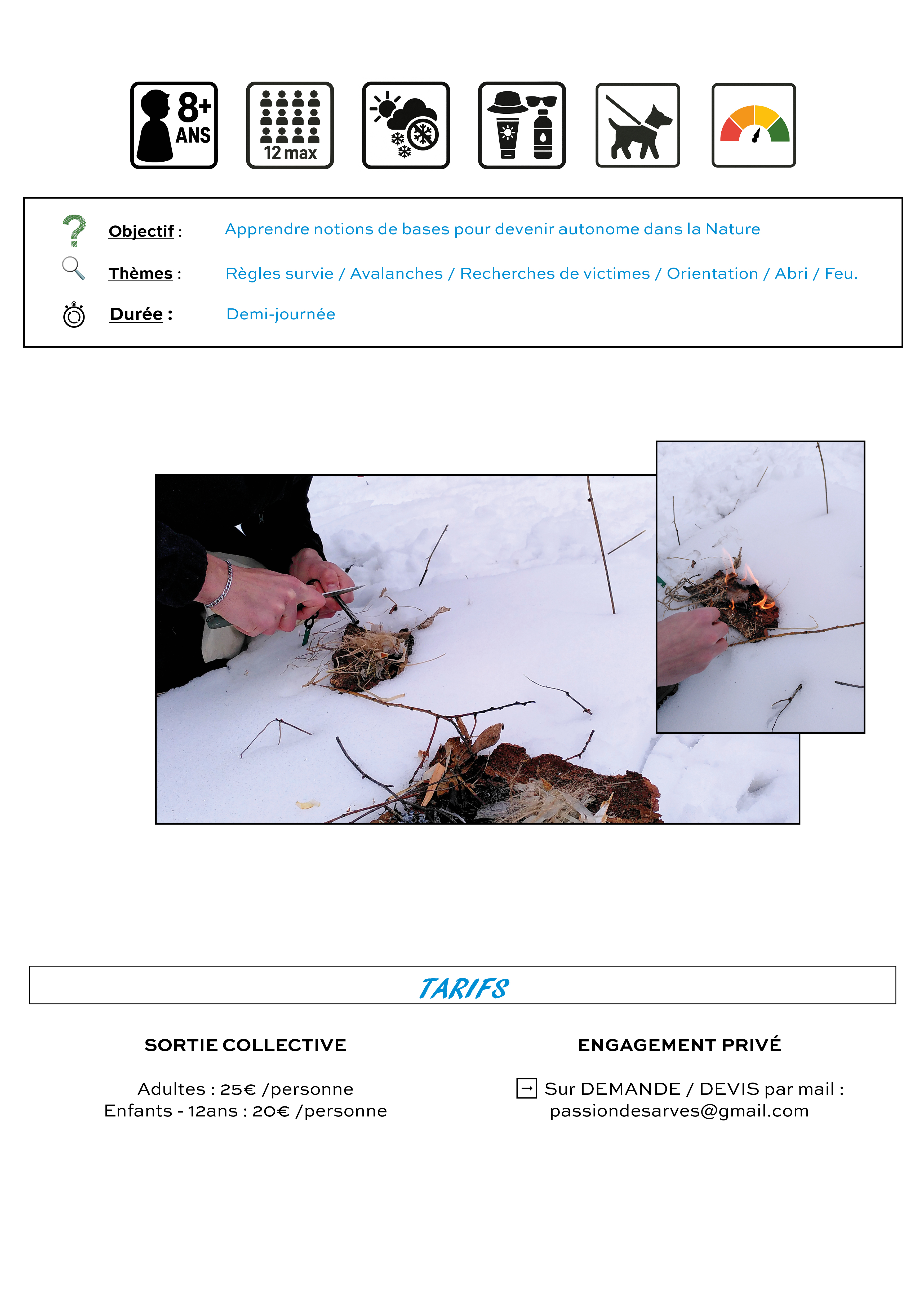 Les bases de la survie Hiver 2026-2027