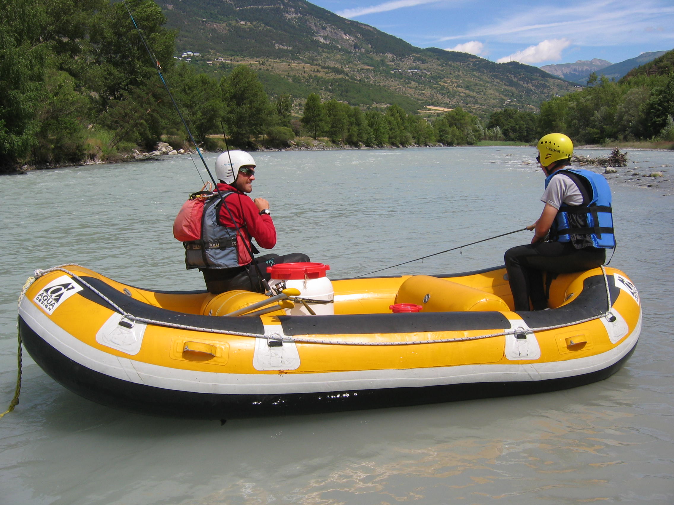 Peche en Rafting