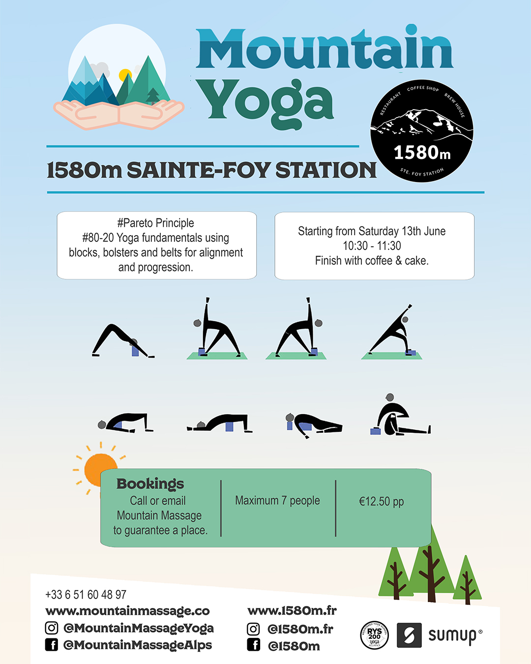 Mountain Yoga Affiche
