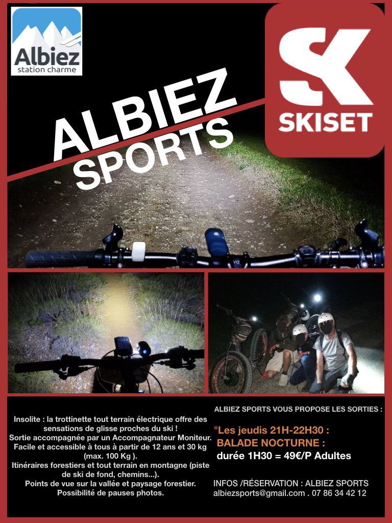 Flyer trottinette nocturne