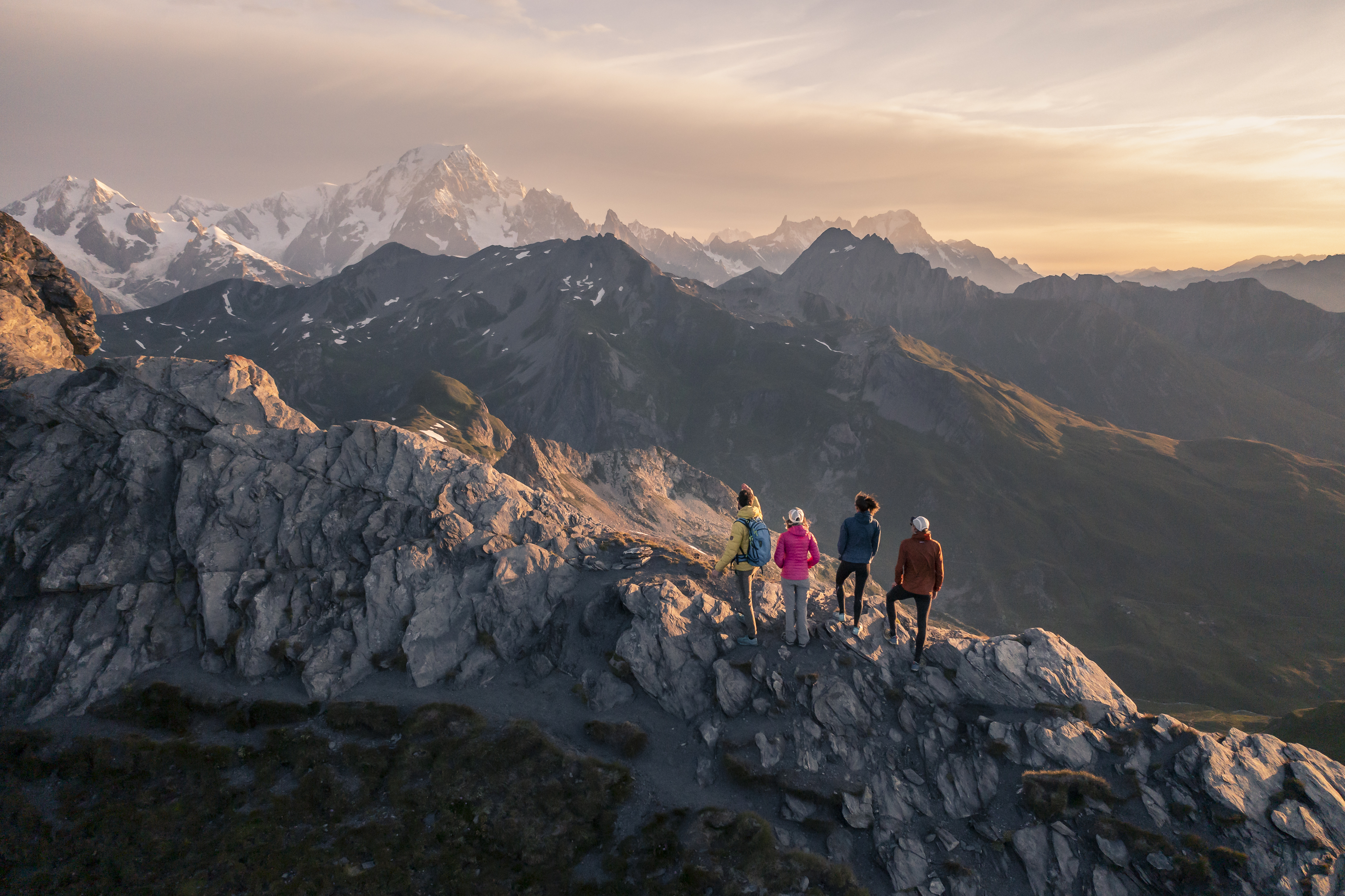 Lever de soleil sur le Mont Blanc
