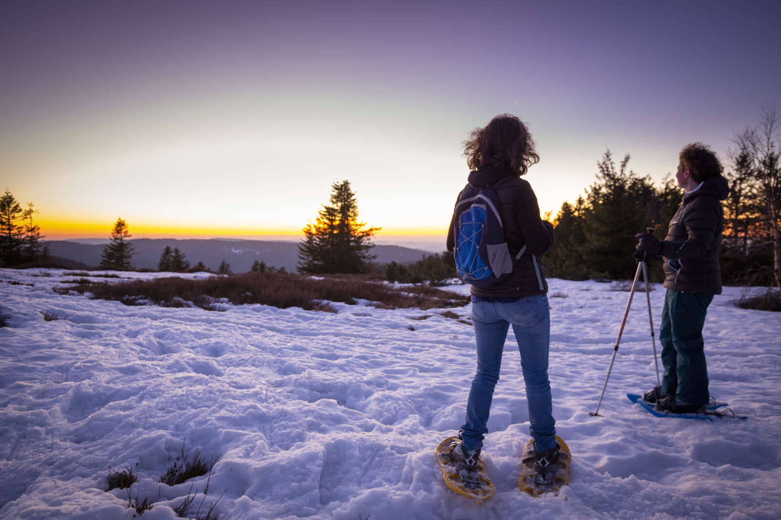 Sortie raquettes nocturne au Lac Blanc 