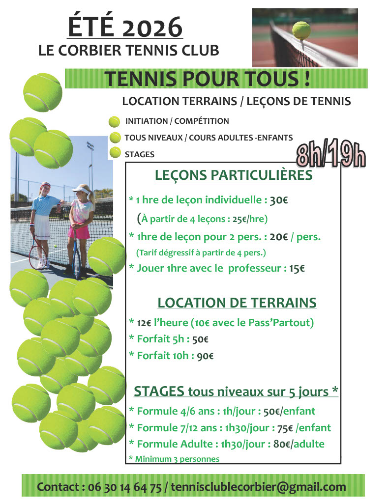 Tennis Le Corbier