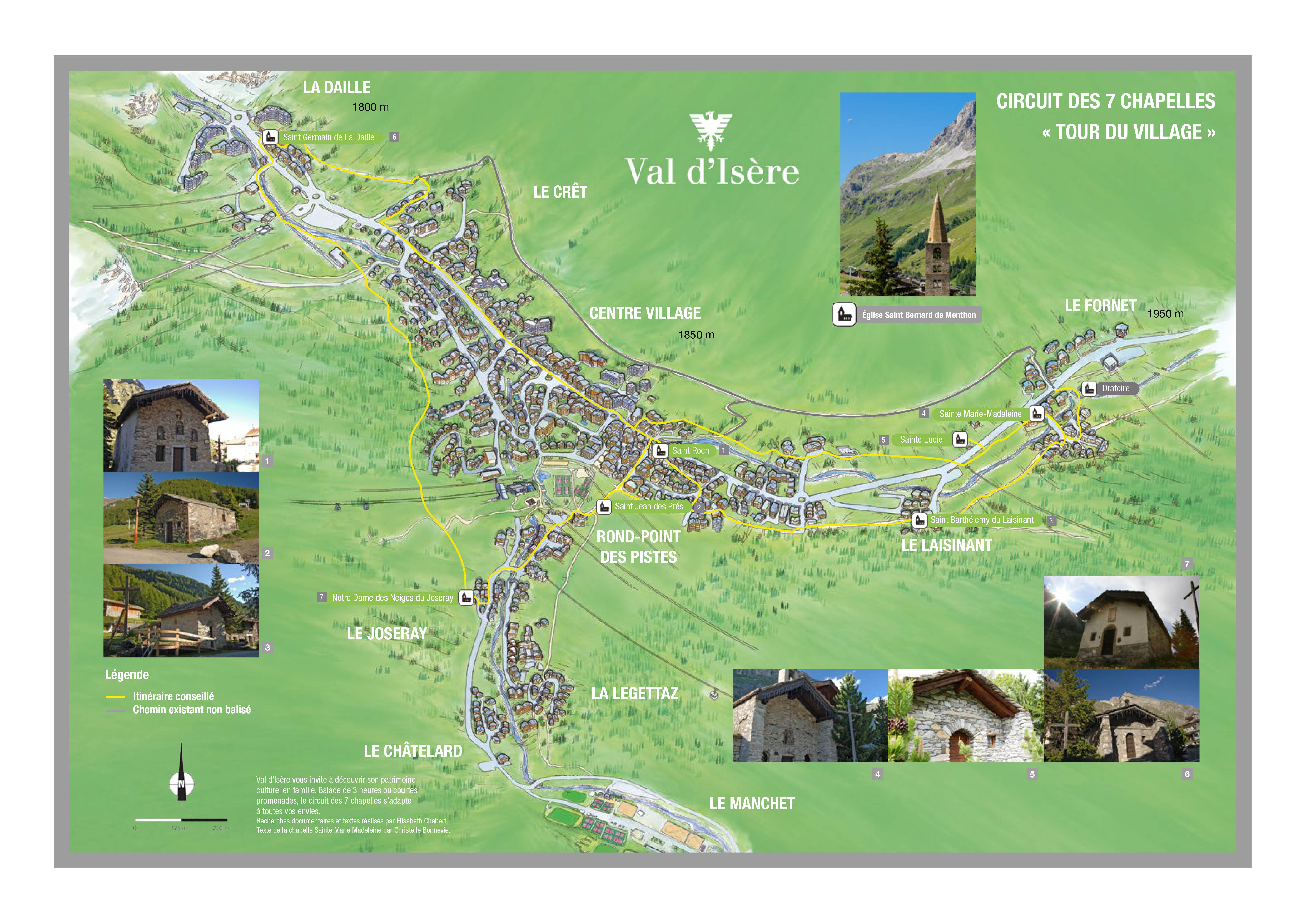 Plan du circuit des 7 chapelles