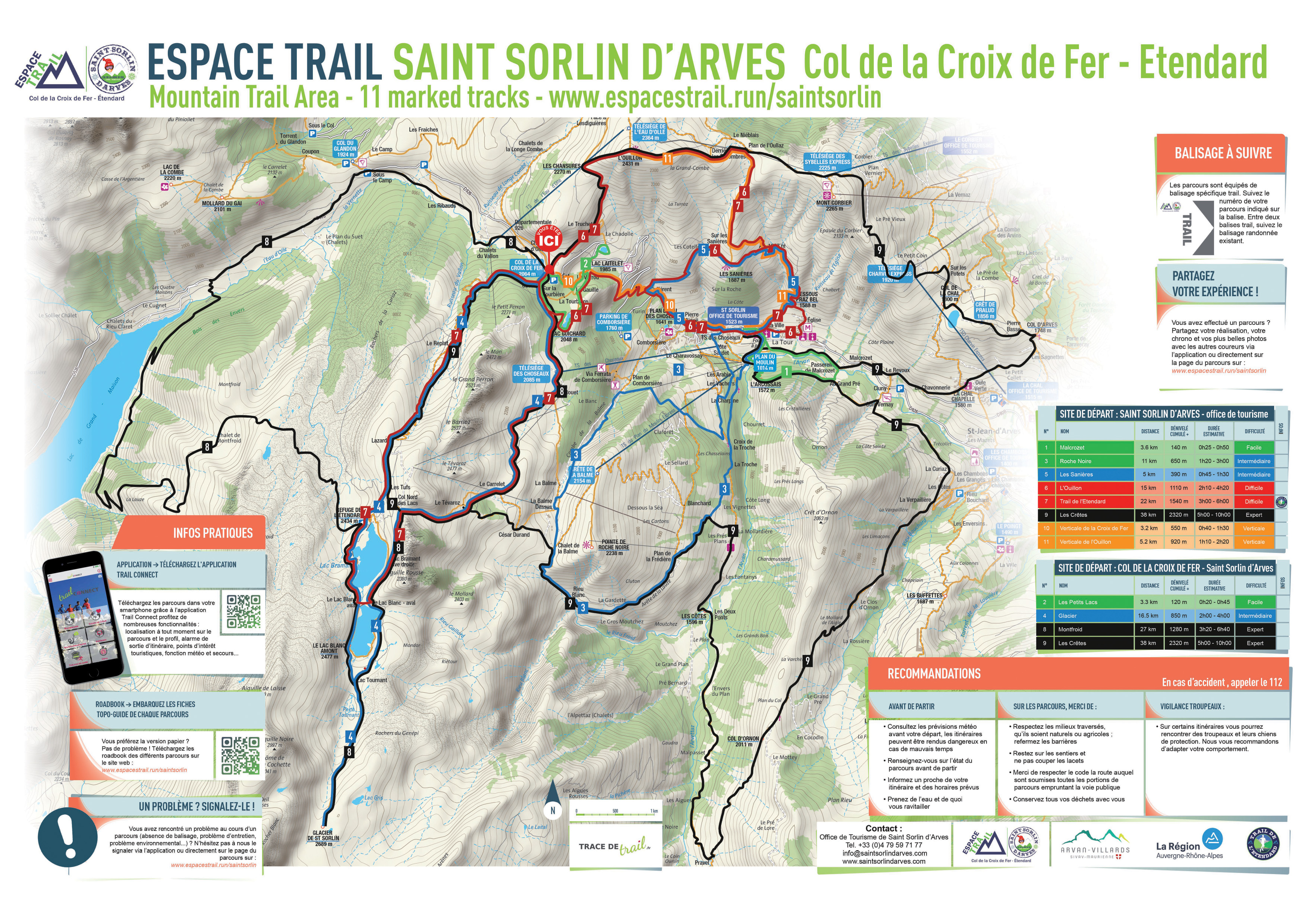 Plan parcours Espace Trail