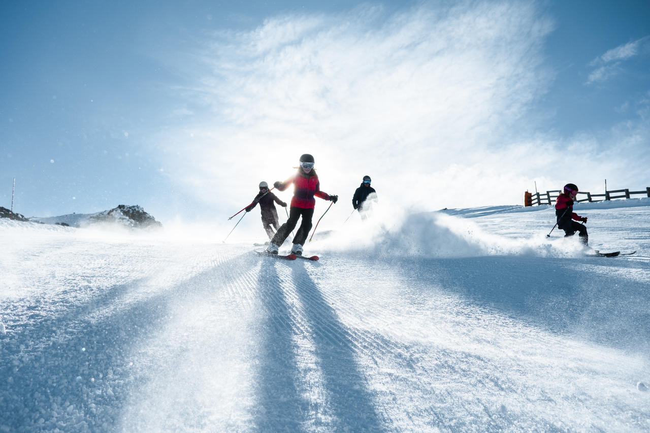 Ski alpin en famille